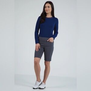 IBKUL | UPF 50+ Golf Shorts |‎ Charcoal | Women’s Size 10 |  NWT